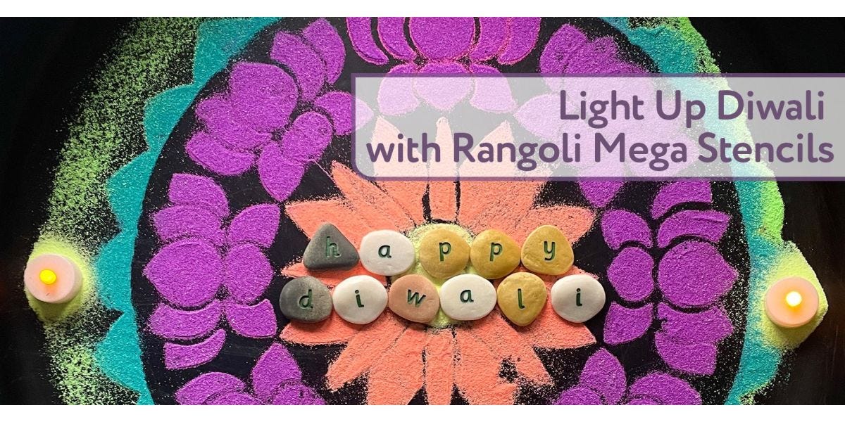 Light Up Diwali with Rangoli Mega Stencils