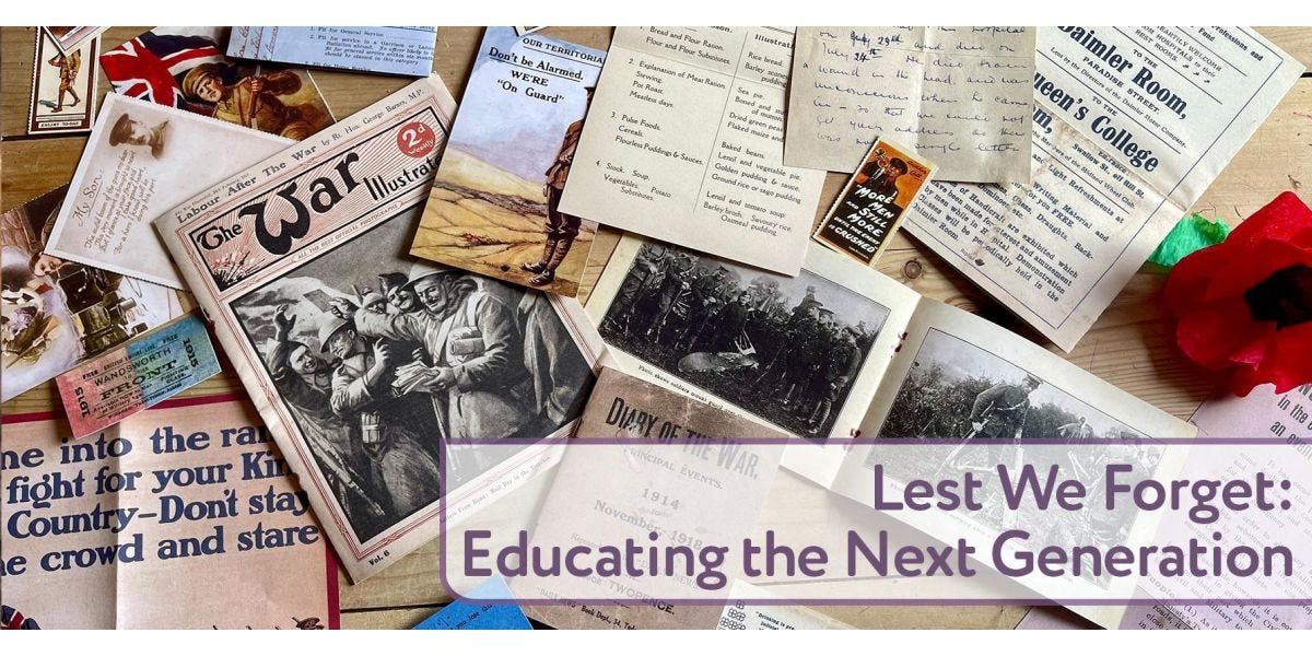 Lest We Forget: Educating the Next Generation
