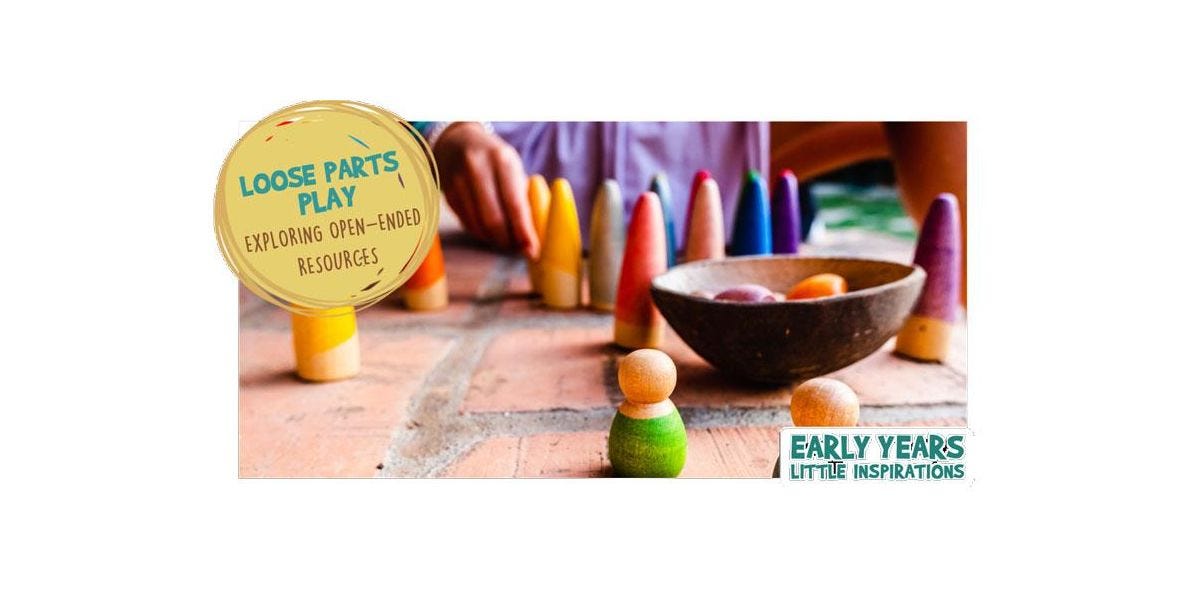 loose parts play - little wooden characters for open ended play 