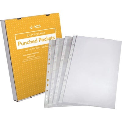 KCS Clear Punched Pockets