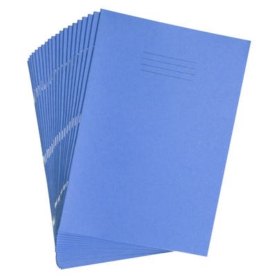 A4 Economy Exercise Book 8mm + Margin 60 Pages Box of 50 Light Blue