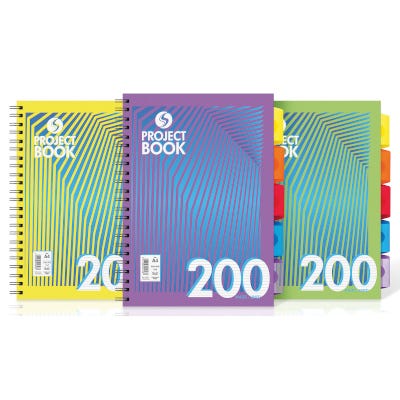 Silvine Project Notebook Pack of 3