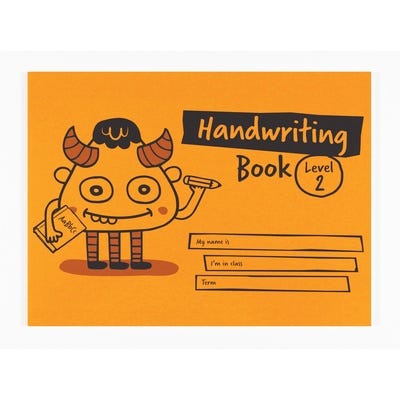 Children's Handwriting Book 32 Page Pack of 30 Level 2 Orange