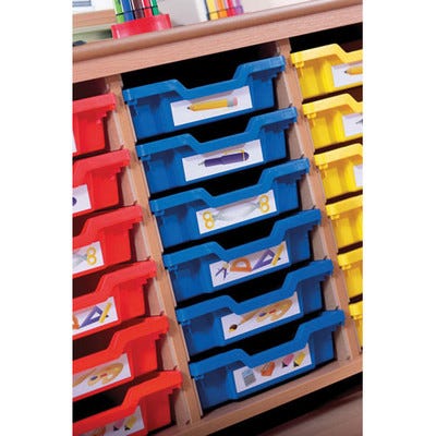 Avery Removable Labels Tray & File Pack of 64