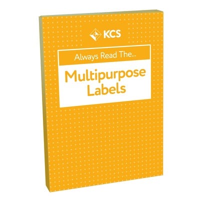 A4 KCS Multipurpose Labels 18 Per Sheet 100 Sheets