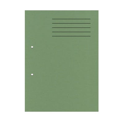 Punched Square Cut Folders, A4, Green, Pack 100