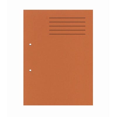 Punched Square Cut Folders, A4, Orange, Pack 100