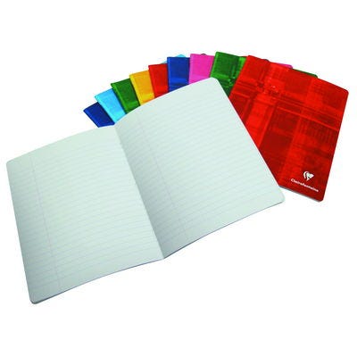 A4 Clairefontaine Exercise Books Pack of 10 Assorted Cover Colours