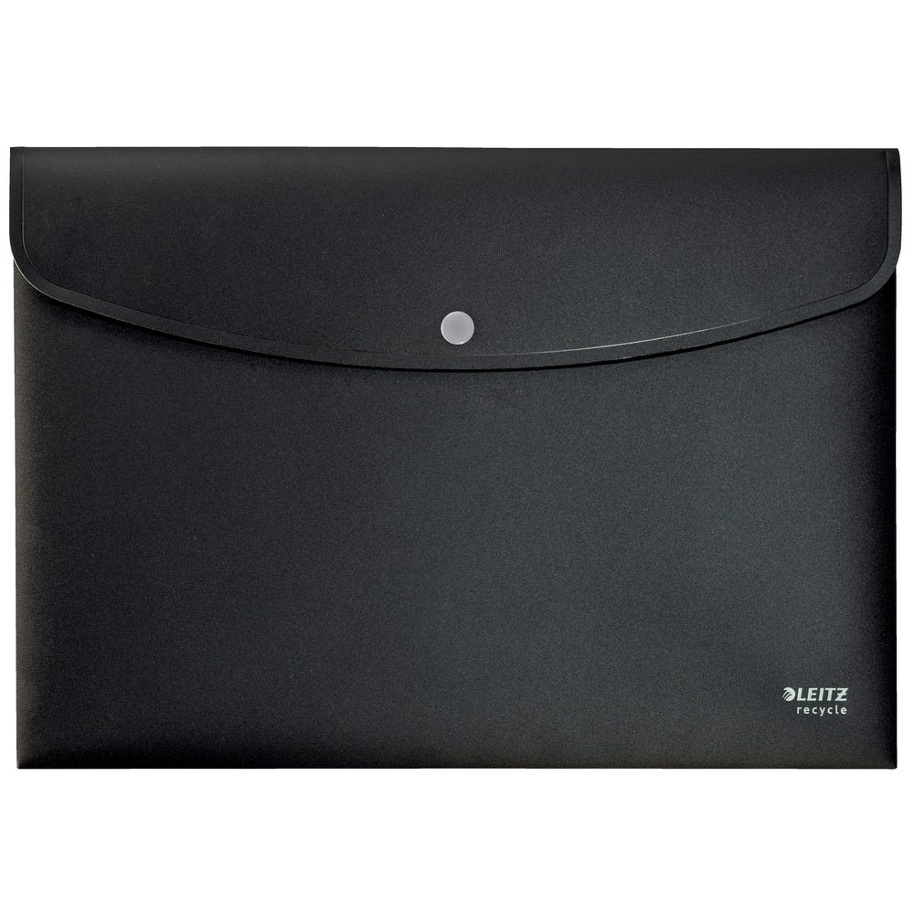 A4 Leitz Recycle Document Wallet Black