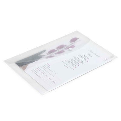 Popper Wallets Foolscap Clear Pack of 5