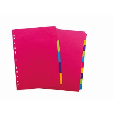 A4 5 Part Set Bright Manilla Dividers