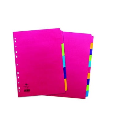 Bright Manila Dividers, A4, 10 Part Set, Each