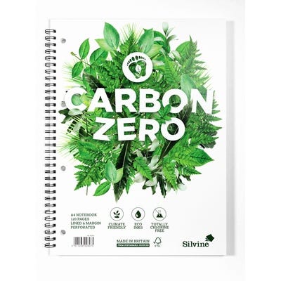 Silvine Carbon Zero Notebook, A4+, Each