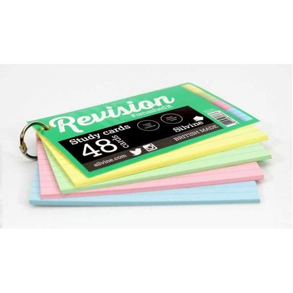 126 x 76mm Luxpad Lined Study Record Cards 48 Cards
