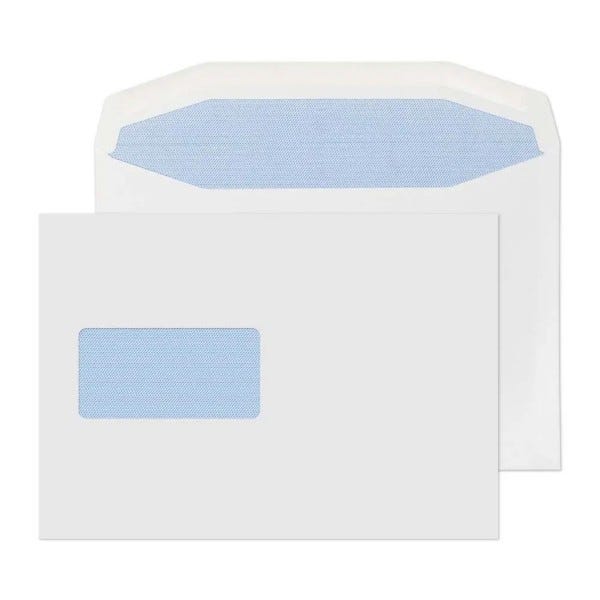 Mailing Envelopes C5, White, Window, 90gsm, Bx500
