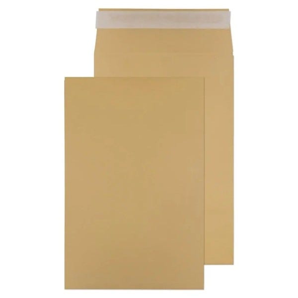 Gusset Envelopes, 381x254x25mm, 140gsm, Bx125