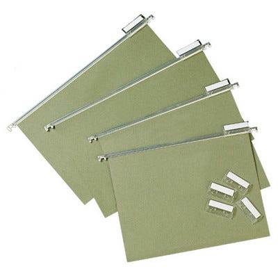 Spare Inserts for Suspension Files Pack of 50