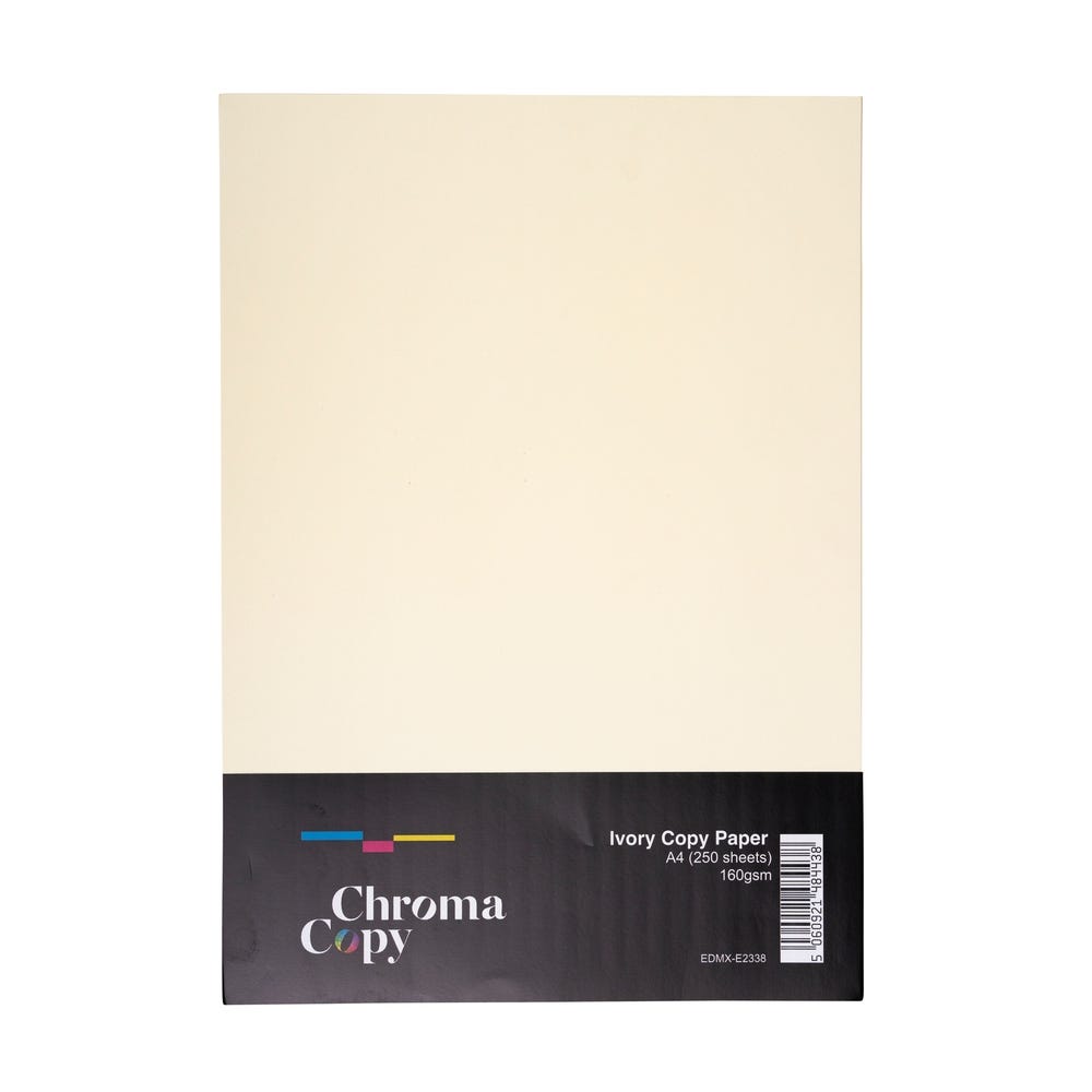A4 Coloured Copier Card 160gsm Ivory 250 Sheets