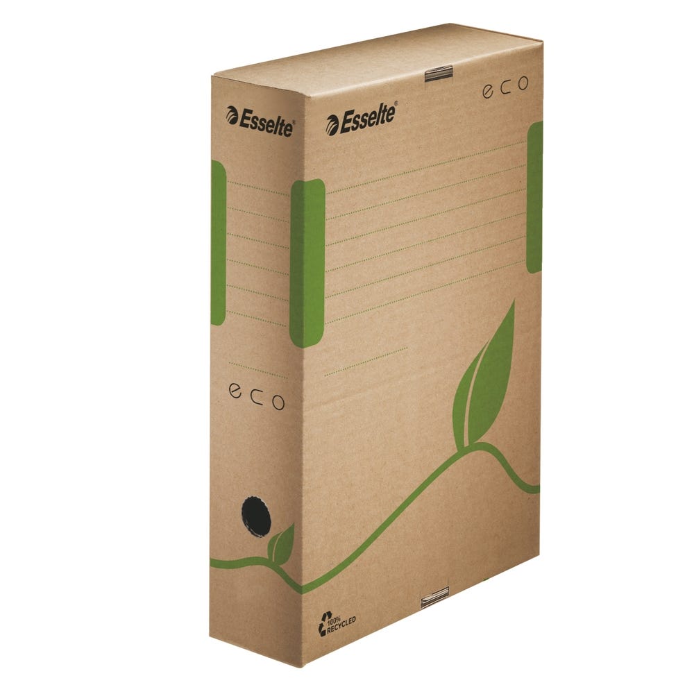 Esselte Eco Transfer Files, 80x327x233, Brown, Pack 25