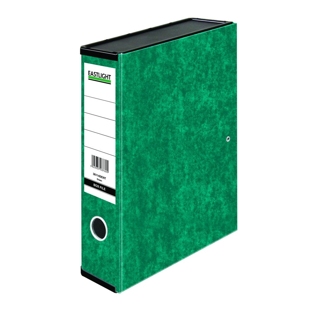 Glossy Box File Foolscap Forest Green