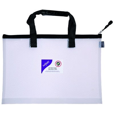 Snopake EVA High Capacity Project/Book Zippa Bag, A3, Black, Each