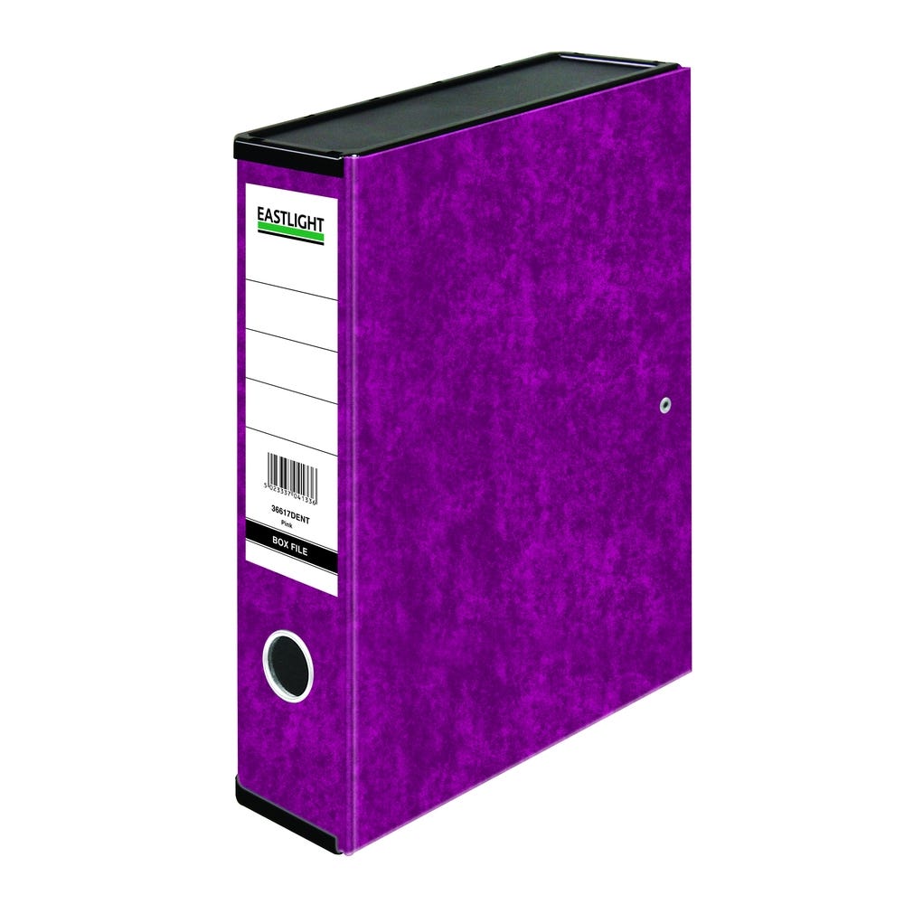 Glossy Box File Foolscap Fuchsia Pink