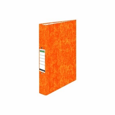 A4 Glossy Ring Binders Sunshine Orange Pack of 10