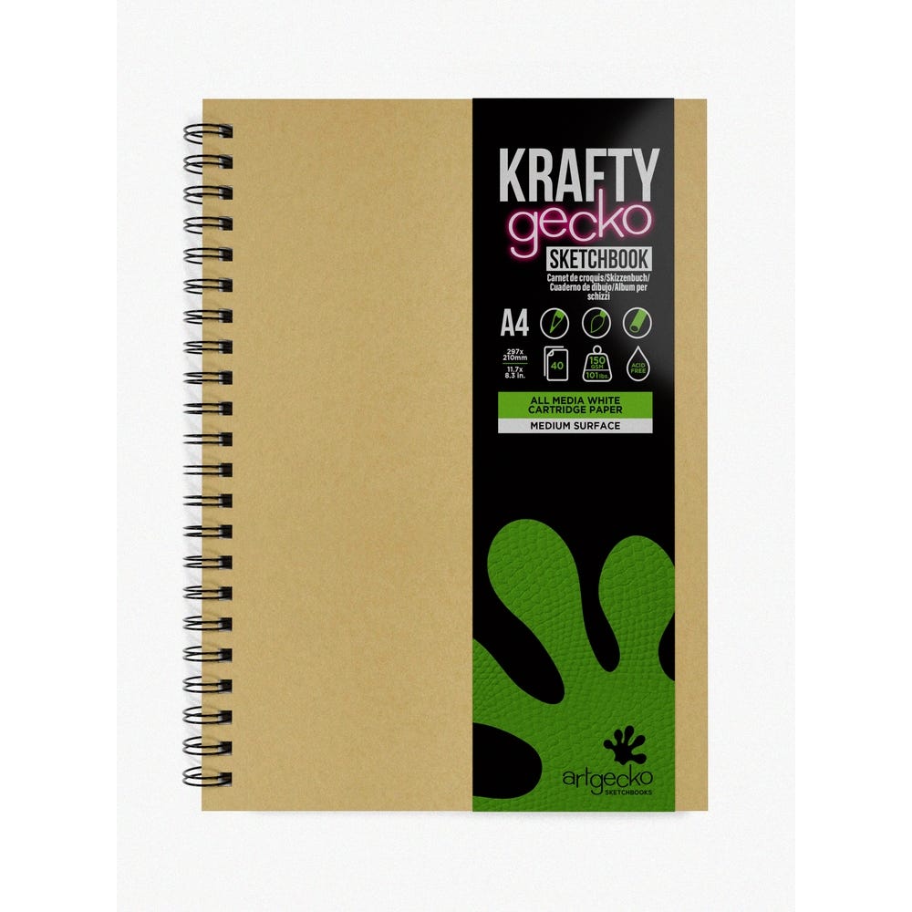 A4 Portrait Krafty Artgecko Sketchbook