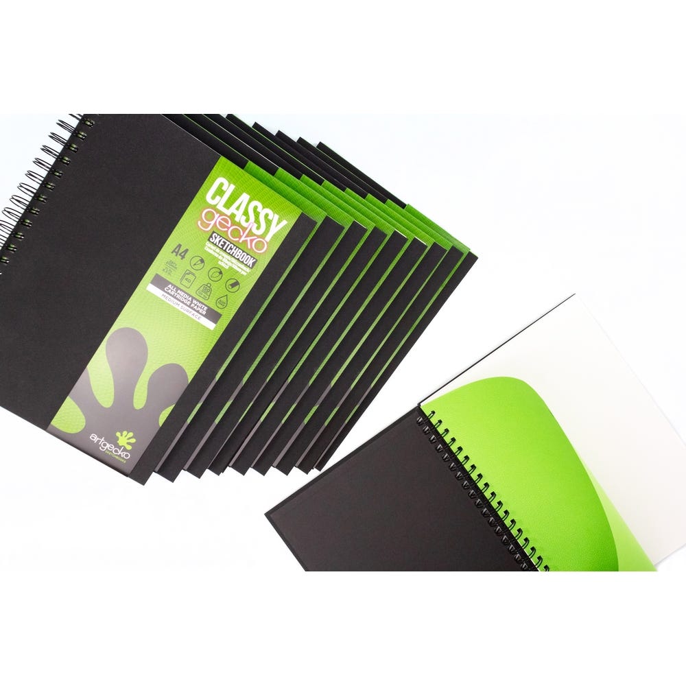 A4 Portrait Classy Artgecko Sketchbook Pack of 10