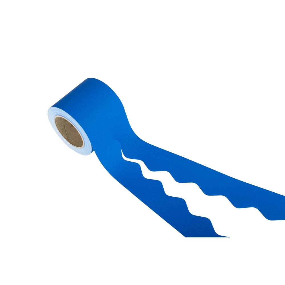Scalloped Paper Border Rolls Blue Each