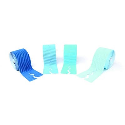 Corrugated Decorative Border Blue Pack 4