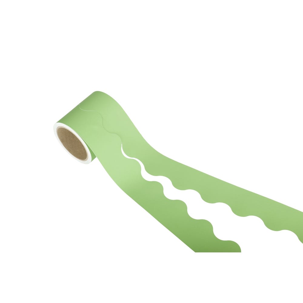 Fade Resistant Card Border Rolls Pale Green Each