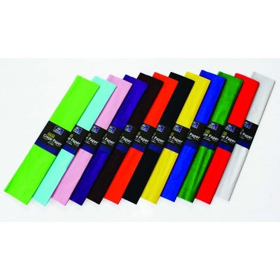 Bleed Crepe Paper Assorted Pack 50