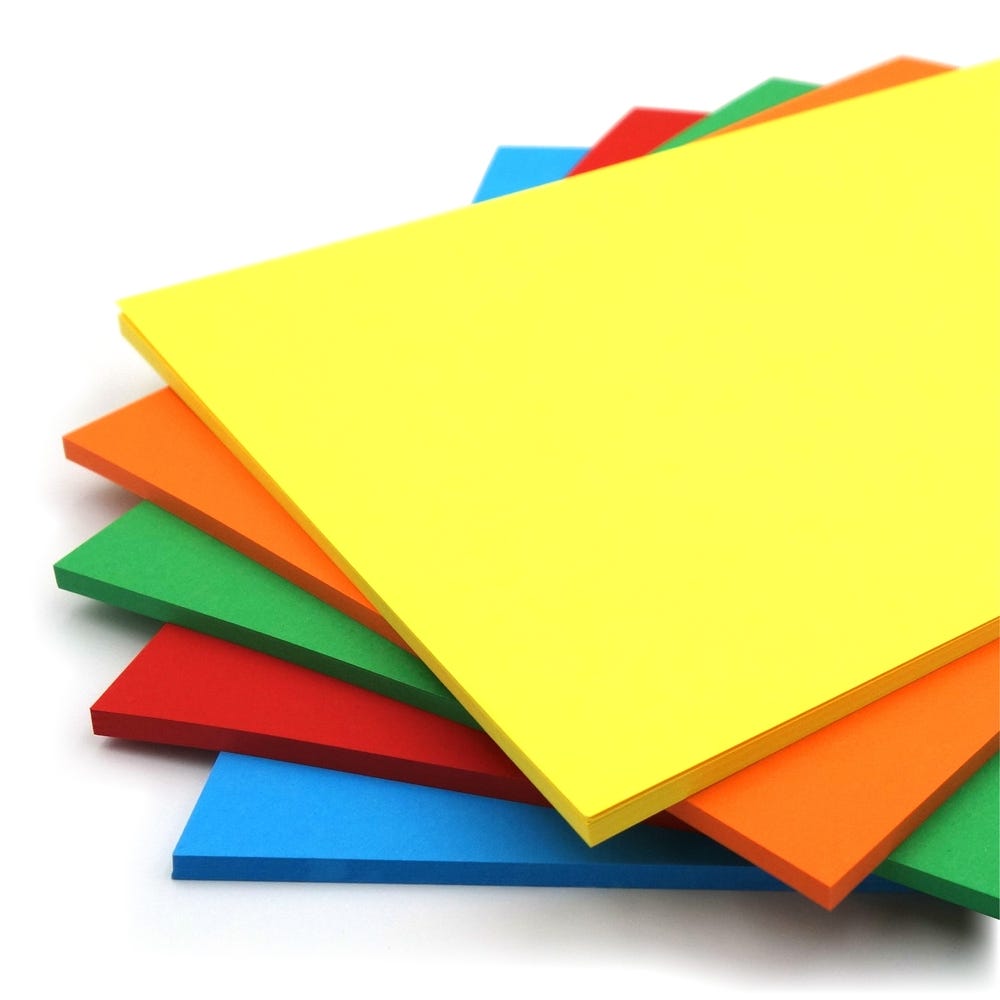 Assorted Coloured Card Packs