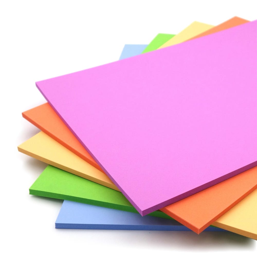 A3 Design Coloured Card Packs Assorted Pack of 100
