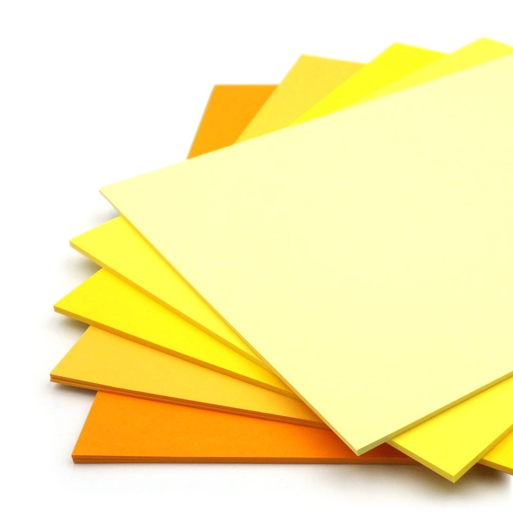 SRA3 Rothmill Yellow Tones Card Pack of 50