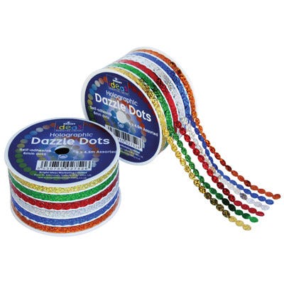 Holographic Dazzle Dots, Pack of 6