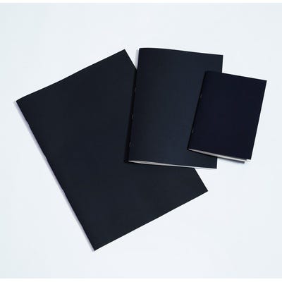 A5 Portrait KCS Stapled Sketchbook Black Covers Pack of 100