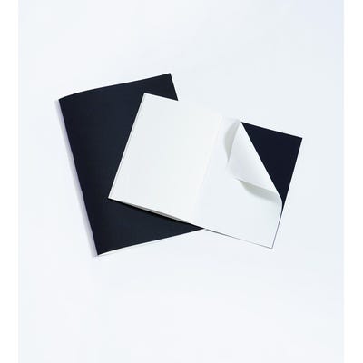 A4 Portrait KCS Stapled Sketchbook Black Cover Pack of 120