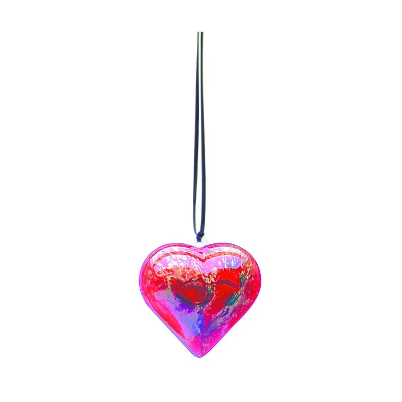 Clear Fillable Heart Bauble Pack of 12