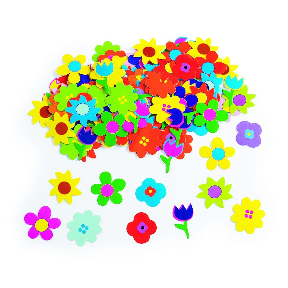 Glossy Printed Flower Pasting 1,250 Pieces