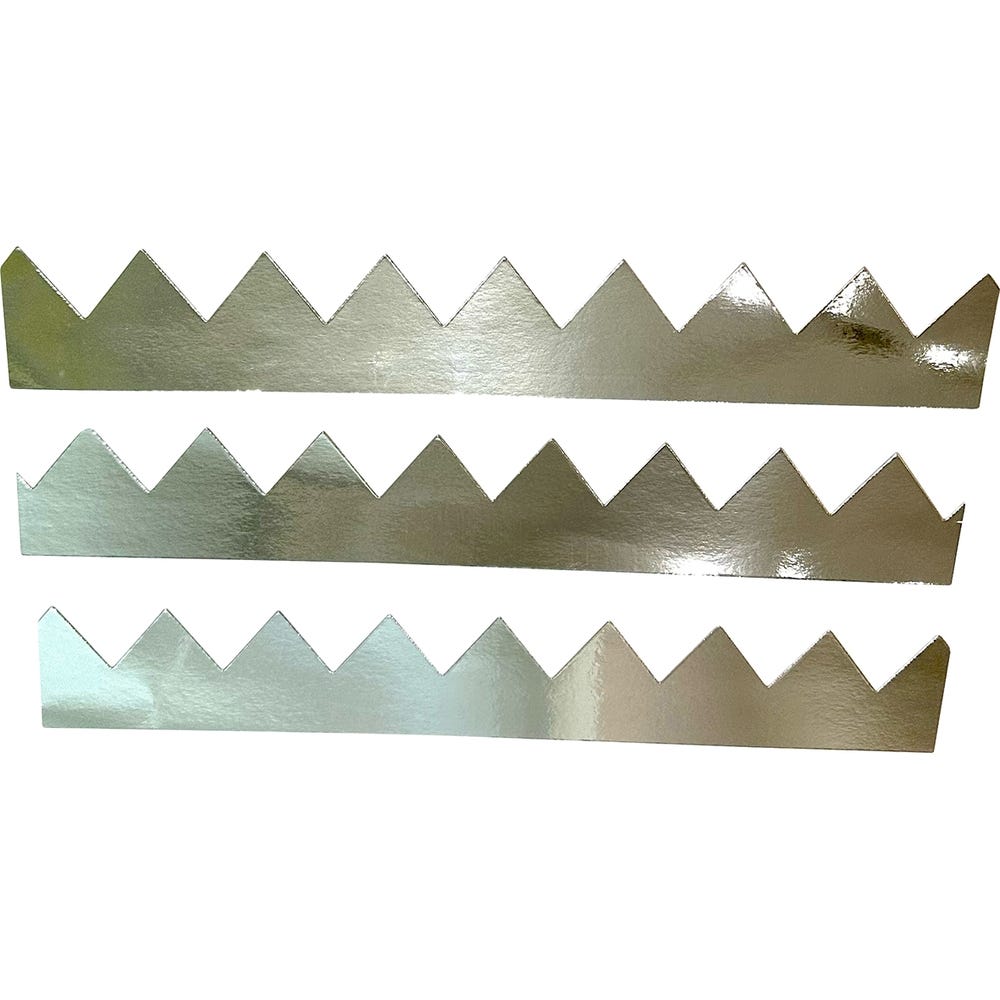 Crown Bands Silver Pack of 30