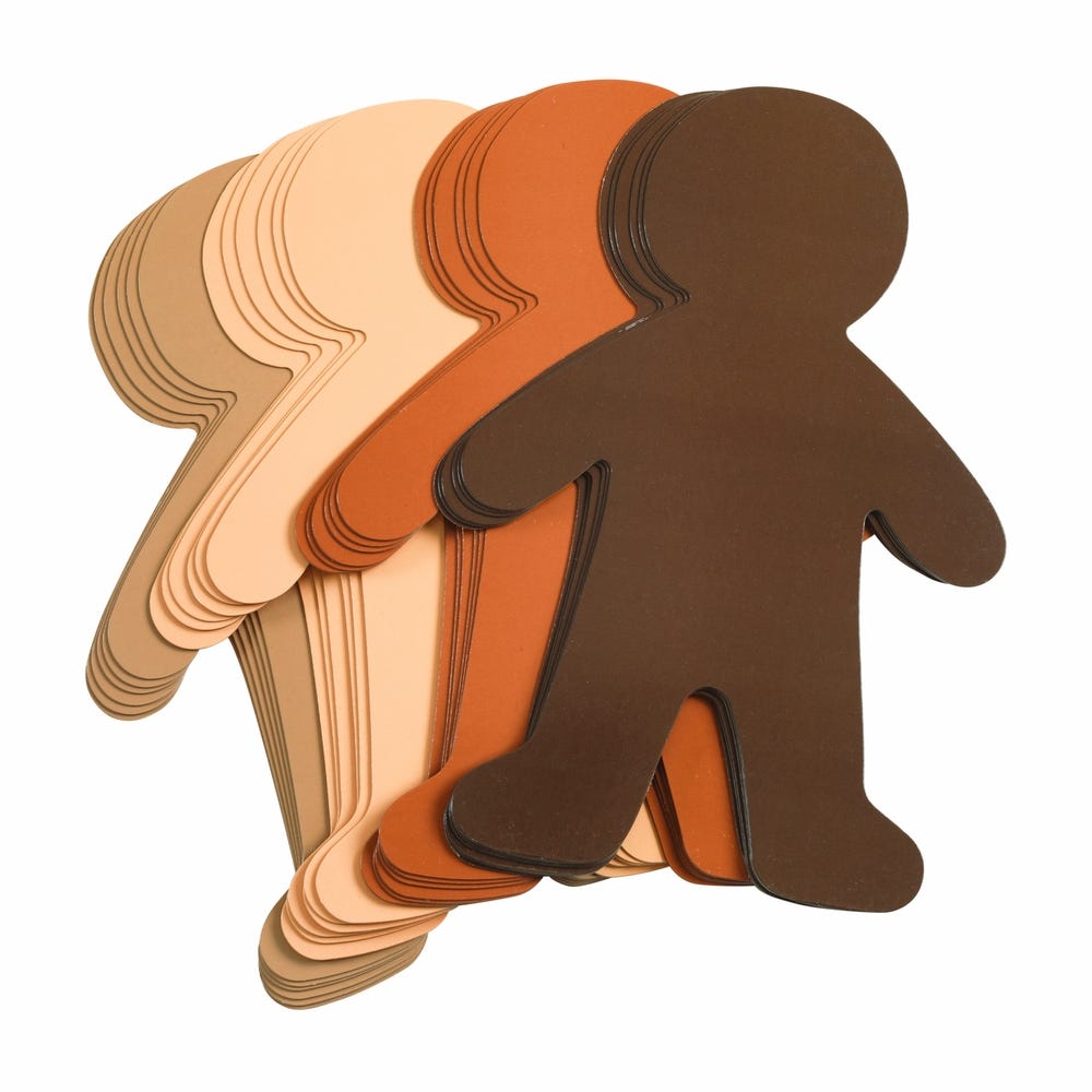 19.5 x 30.5cm People Shapes Pack of 24