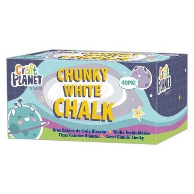 Chunki Chalk White Box of 40