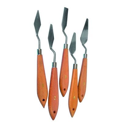 Stainless Steel Palette Knives Pack of 5