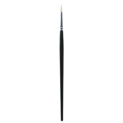 Synthetic Sable Paint Brushes 4 Black Pack of 10