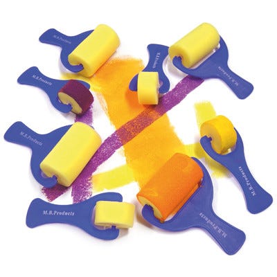 Foam Rollers Yellow/Blue Set 8