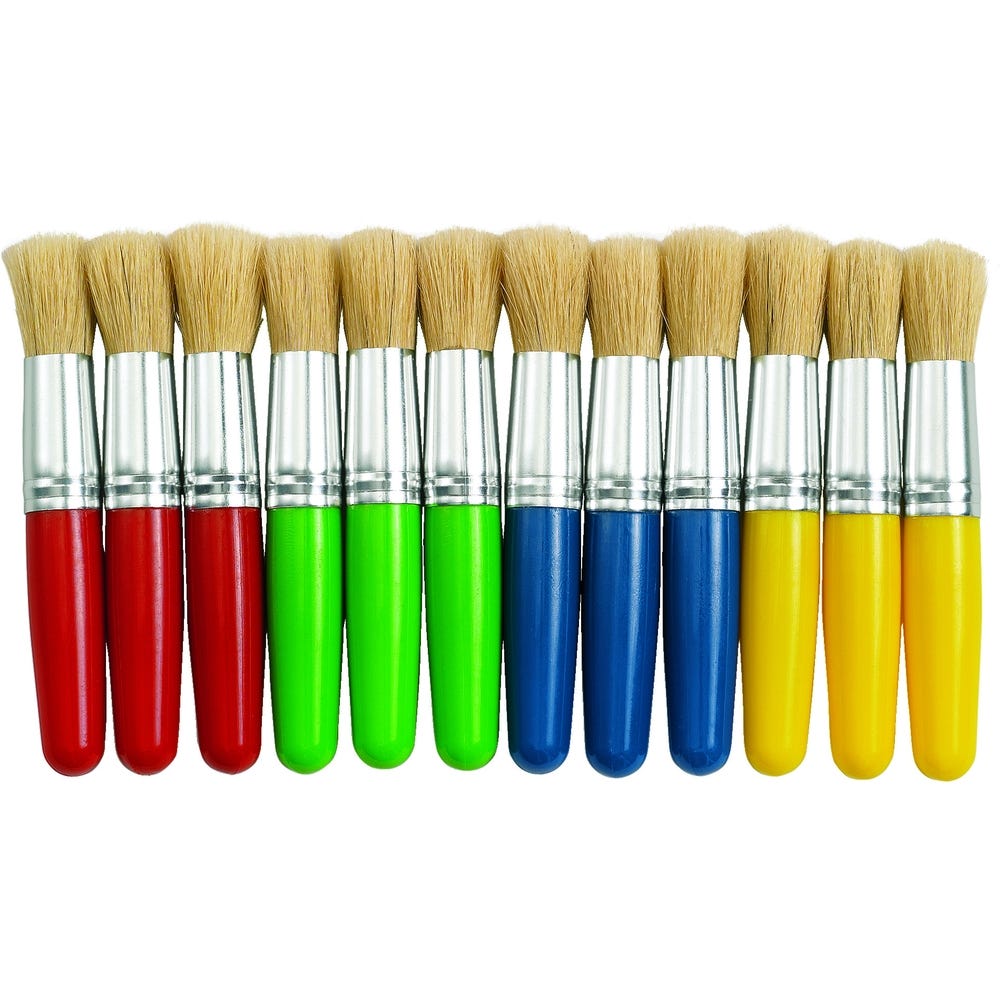 Stubby Chubby Paint Brushes Pack  of 12