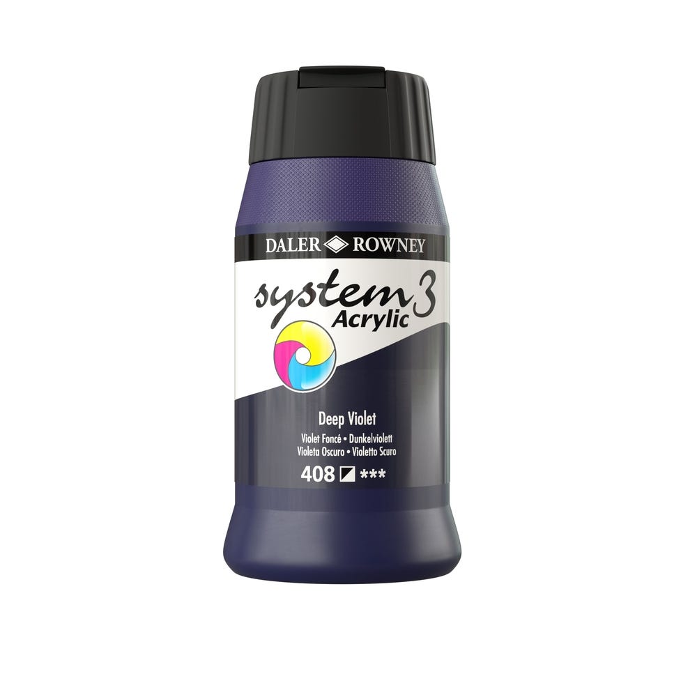 Daler Rowney System 3 Acrylic Paint Violet Each 500ml