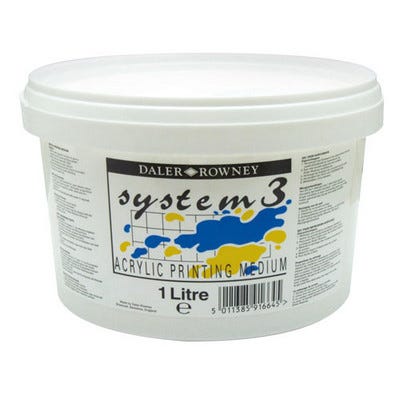 Daler Rowney Screen Printing Medium White Each 1ltr
